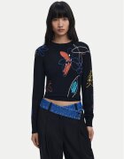 Desigual Pulover Arty 25WWJF33 Regular Fit