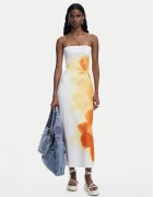 Desigual Rochie de vară Amberes 25SWVK49 Écru Slim Fit