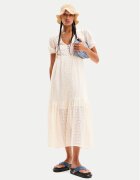 Desigual Rochie de vară Ottawa 24SWVW05 Alb Regular Fit