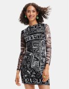 Desigual Rochie de zi 23SWVK23 Slim Fit