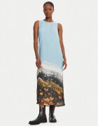 Desigual Rochie de zi Plisado Paisaje 25WWVW07 Albastru celest Regular Fit