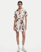 Desigual Rochie tip cămașă Monicawhite 25SWVW13 Écru Regular Fit