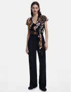 Desigual Salopetă Paisley 25SWPW20 Regular Fit