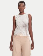 Desigual Top Bruma 25WWTK21 Écru Regular Fit