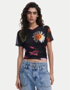 Desigual Tricou Des Moines 25SWTK88 Regular Fit
