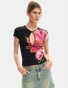 Desigual Tricou Dublin 26SWTK05 Regular Fit