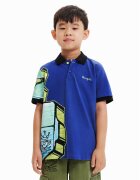 Desigual Tricou polo 23SBLK02 Regular Fit