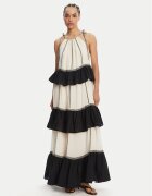 Devotion TWINS Rochie de vară Kleio 025.303G Écru Loose Fit