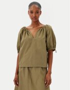 DKNY Bluză P5BAFATG 311 Verde Regular Fit
