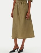 DKNY Fustă trapez P5BNSAFC Verde Regular Fit