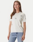 DKNY Pulover DJ6R0242 Écru Regular Fit