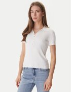 DKNY Tricou polo DJ6R0236 Écru Regular Fit