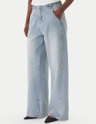 Eleh Blugi EL103 Albastru celest Wide Leg
