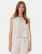 Eleh Bluză ESS250048 Écru Regular Fit