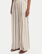 Eleh Pantaloni din material SS260132 Écru Relaxed Fit