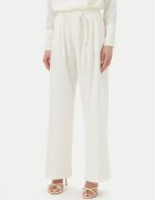 Eleh Pantaloni palazzo ESS250005 Écru Regular Fit
