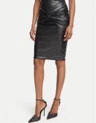 Elisabetta Franchi Fustă din imitație de piele GO-219-66E2-V260 Slim Fit
