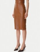 Elisabetta Franchi Fustă din piele GP-09Z-61E2-V890 Regular Fit