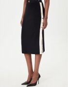 Elisabetta Franchi Fustă midi GK-27S-61E2-V340 Regular Fit