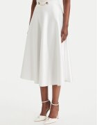 Elisabetta Franchi Fustă midi GO-156-61E2-V320 Alb Regular Fit
