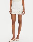 Elisabetta Franchi Fustă mini GO-108-52E2-V400 Écru Regular Fit