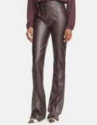 Elisabetta Franchi Pantaloni din imitație de piele PA-188-66E2-V350 Flare Fit