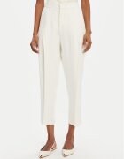 Elisabetta Franchi Pantaloni din material PA-094-52E2-V450 Écru Regular Fit