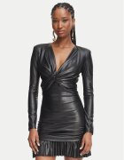 Elisabetta Franchi Rochie din imitație de piele AB-989-66E2-V400 Slim Fit