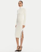 Elisabetta Franchi Rochie tricotată AM-03S-56E2-V390 Écru Slim Fit