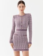 Elisabetta Franchi Rochie tricotată AM-94Q-36E2-V550 Slim Fit