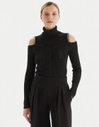 Fracomina Bluză cu gât FS25WT7020K559Q7 Slim Fit