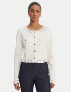 Fracomina Cardigan FR26ST8010K52401 Écru Regular Fit