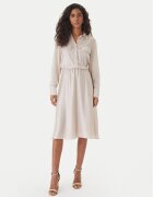 Fracomina Rochie de zi FY26SD2025W41101 Écru Regular Fit