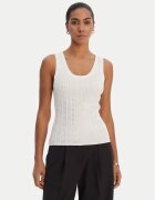 Fracomina Top FR26ST4005K524R9 Écru Slim Fit