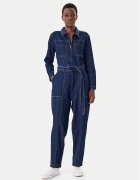 French Connection Salopetă 7UZAC Bleumarin Regular Fit