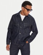G-STAR Raw cămașă de blugi Mosa D26462-D577 Bleumarin Relaxed Fit
