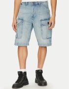 G-STAR Raw Pantaloni scurți de blugi Bend 3D Cargo D26528-D788 H119 Albastru celest Relaxed Fit