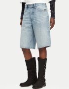G-STAR Raw Pantaloni scurți de blugi Clean Edge D28383-E352 Albastru deschis Wide Fit