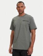 G-STAR Raw Tricou Distressed D28891-E512 Verde închis Regular Fit