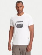 G-STAR Raw Tricou Finger Print Burger D26041-C506 Alb Regular Fit