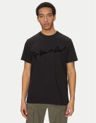 G-STAR Raw Tricou Floock G-Script D25148-C784 Negru Regular Fit