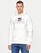 Gant Bluză Archive Shield 2047082 Écru Regular Fit