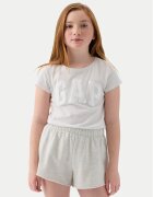 GAP Tricou 885666 Écru Regular Fit