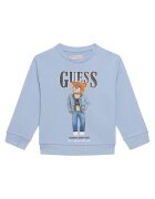 GUESS Bluză N6RQ03 KAD74 Albastru celest Regular Fit