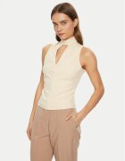 GUESS Bluză W5RP05 KCBO2 Écru Regular Fit