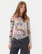 GUESS Bluză W5YP43 KBBF2 Slim Fit