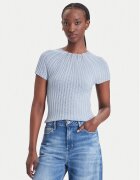 GUESS Bluză W6YR31 Z1023 Albastru Slim Fit