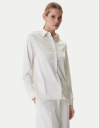GUESS Cămașă W5RH40 WFQC2 Écru Regular Fit