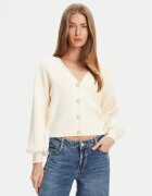 GUESS Cardigan W5YR07 Z2ZK2 Écru Relaxed Fit