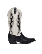 GUESS Cizme și botine cowboy FLTLRG LEA11 Negru